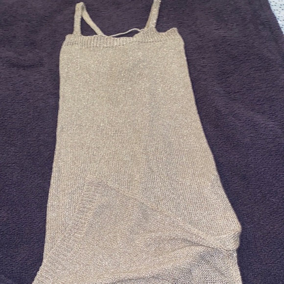 Gold Knit Dress from St. Tropez - Picture 2 of 3